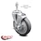 Service Caster 5 Inch Thermoplastic Rubber Swivel 10mm Threaded Stem Caster with Brake SCC SCC-TS20S514-TPRB-TLB-M1015 - alternate 1